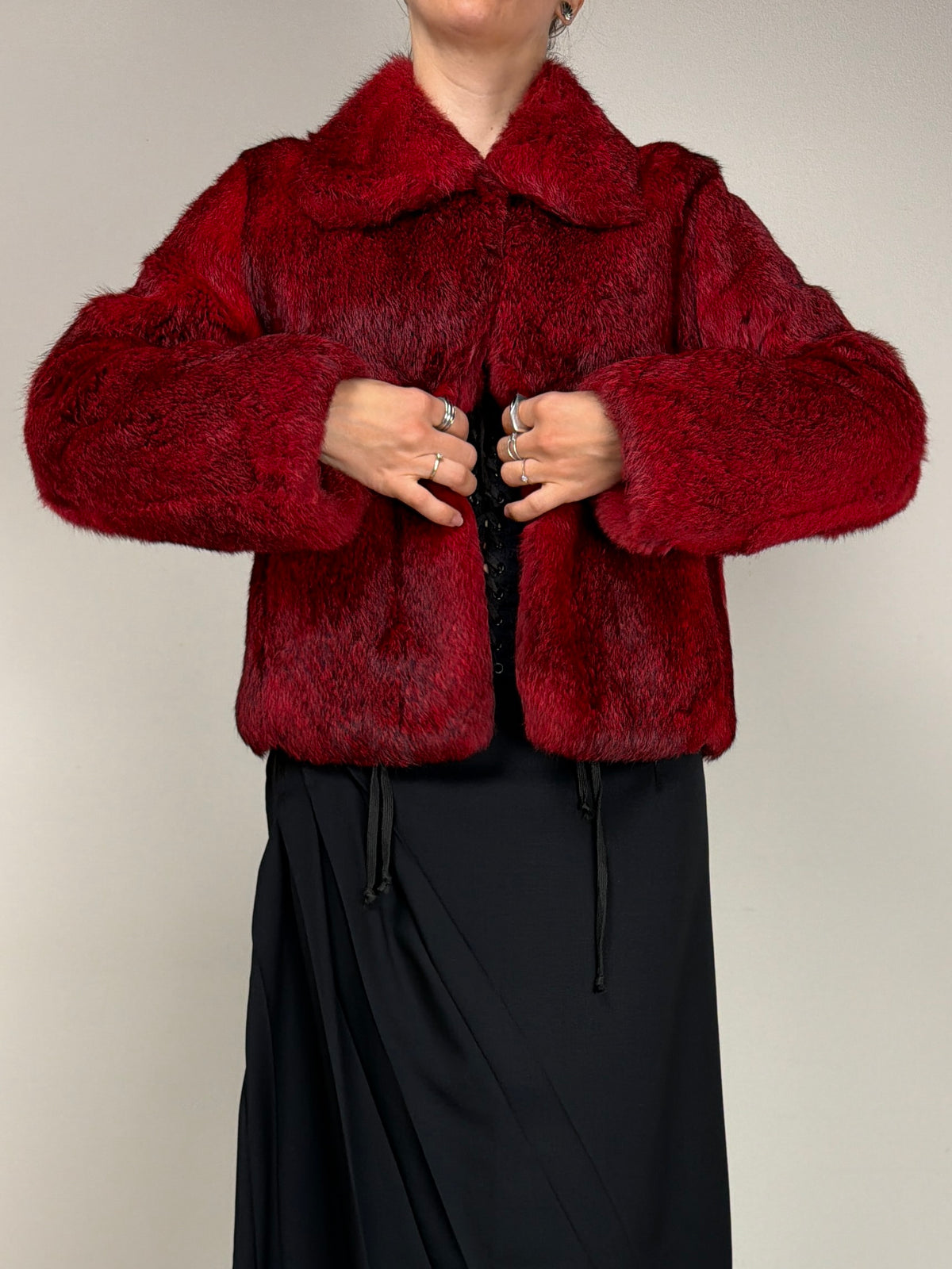 Pelliccia in lapin vintage made in Italy