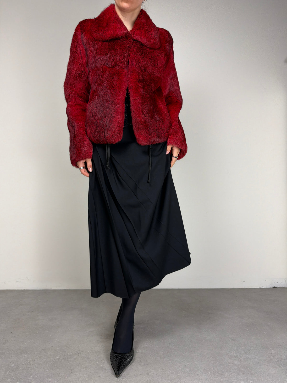 Pelliccia in lapin vintage made in Italy