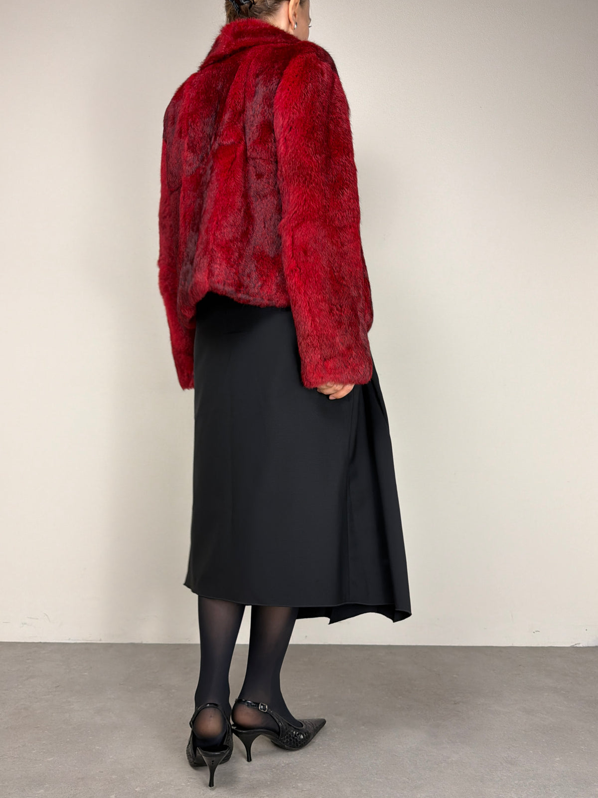 Pelliccia in lapin vintage made in Italy