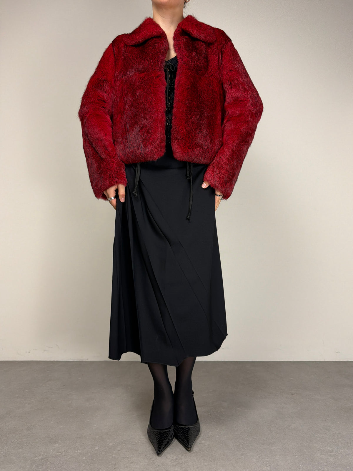 Pelliccia in lapin vintage made in Italy