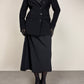 Blazer stile smoking in pura lana