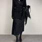 Blazer stile smoking in pura lana