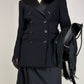 Blazer stile smoking in pura lana