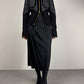 Piumino vintage ROBERTO CAVALLI in piuma d’oca e cashmere nero