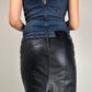 Abito D&G Dolce&Gabbana in denim e pelle anni '90/Y2K
