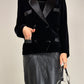 Blazer Giorgio Armani linea Mani in velluto nero