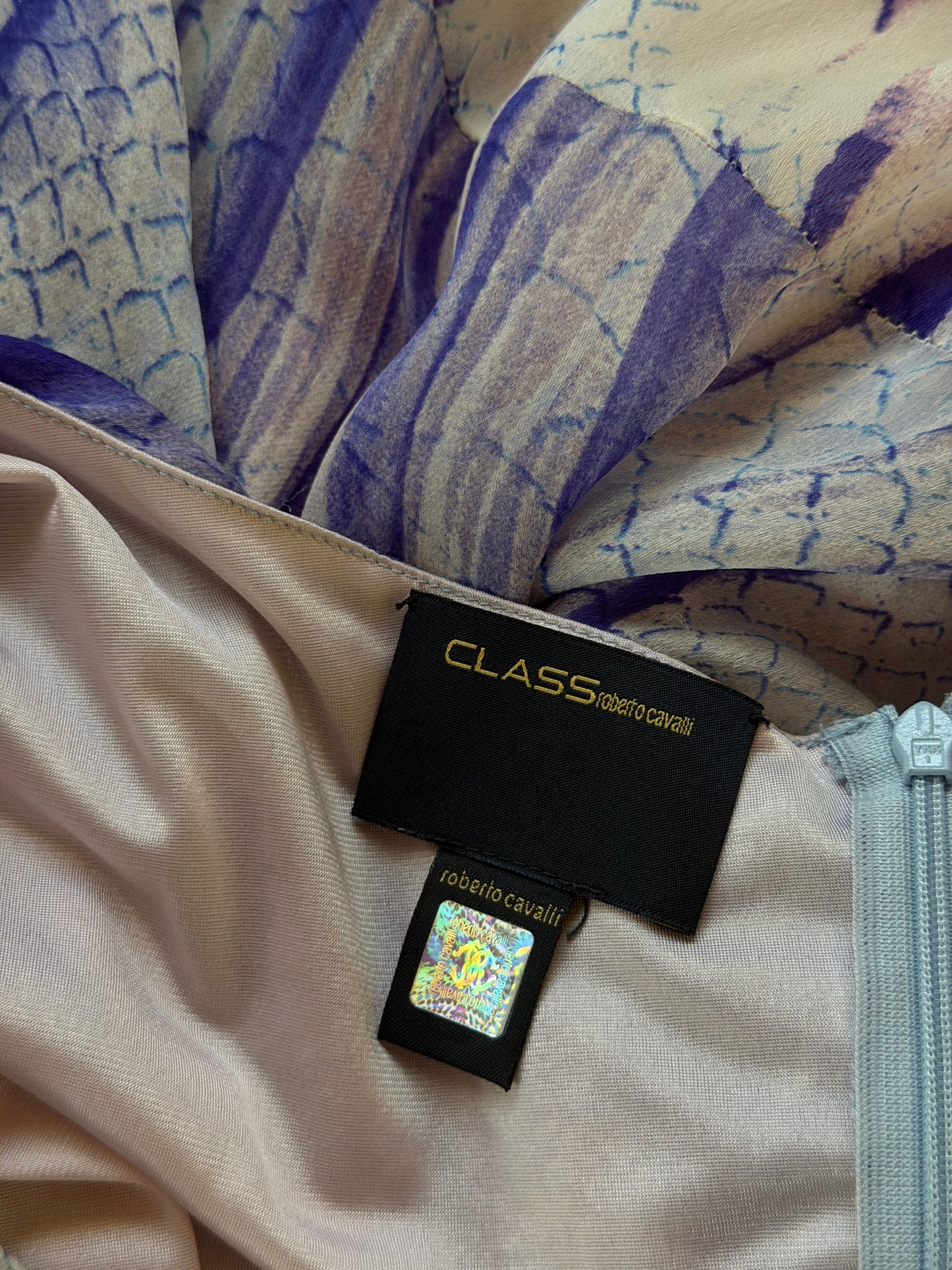 JUST CAVALLI abito y2k in seta