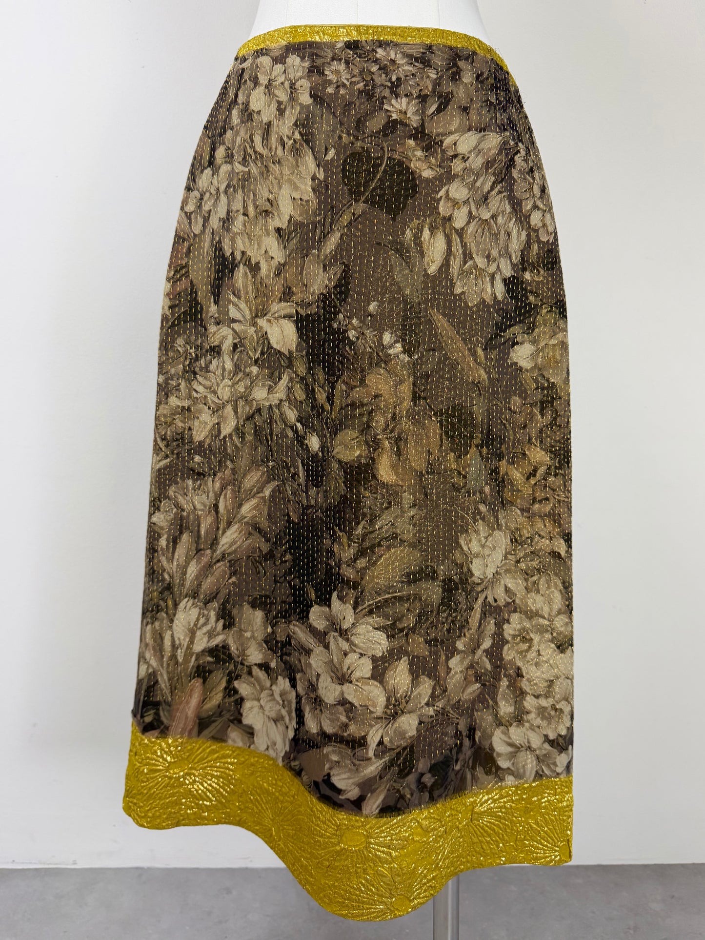 DRIES VAN NOTEN gonna in seta