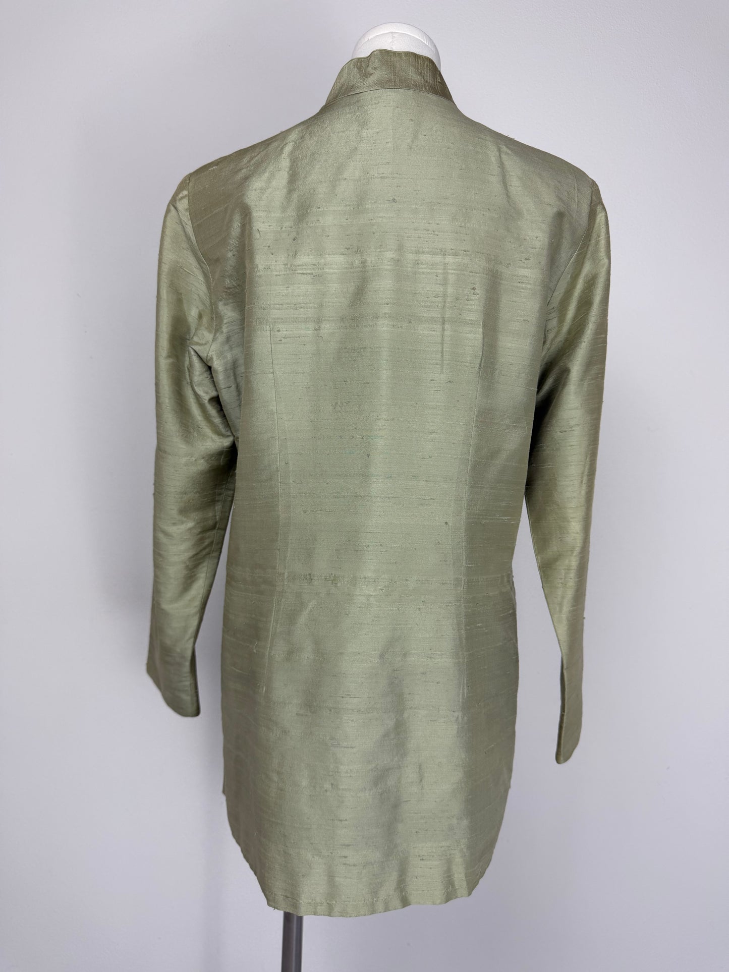 Giacca vintage in stile orientale in shantung di seta