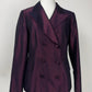 Blazer in misto seta cangiante