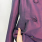 Blazer in misto seta cangiante