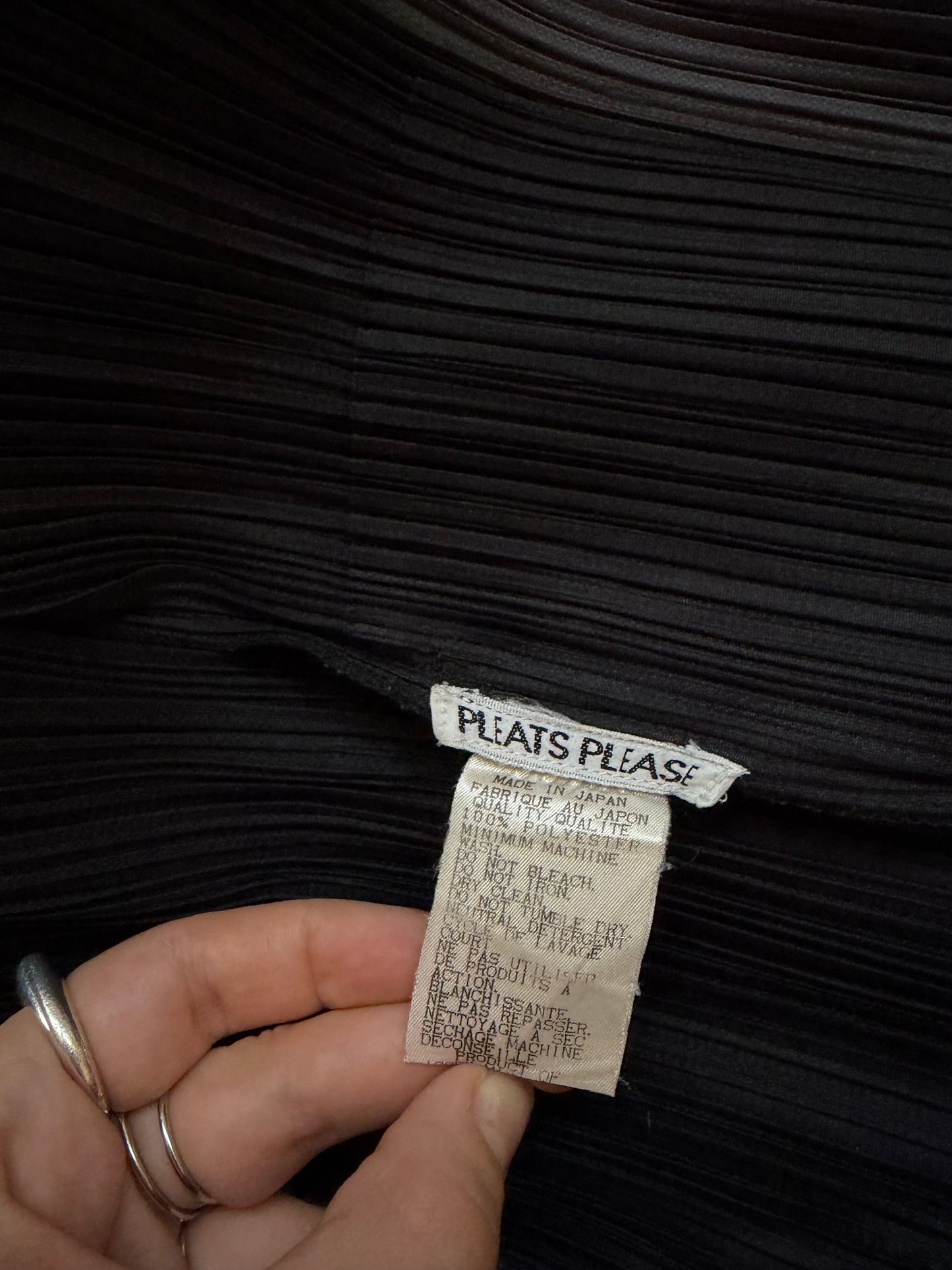 PLEATS PLEASE ISSEY MIYAKE soprabito bicolor