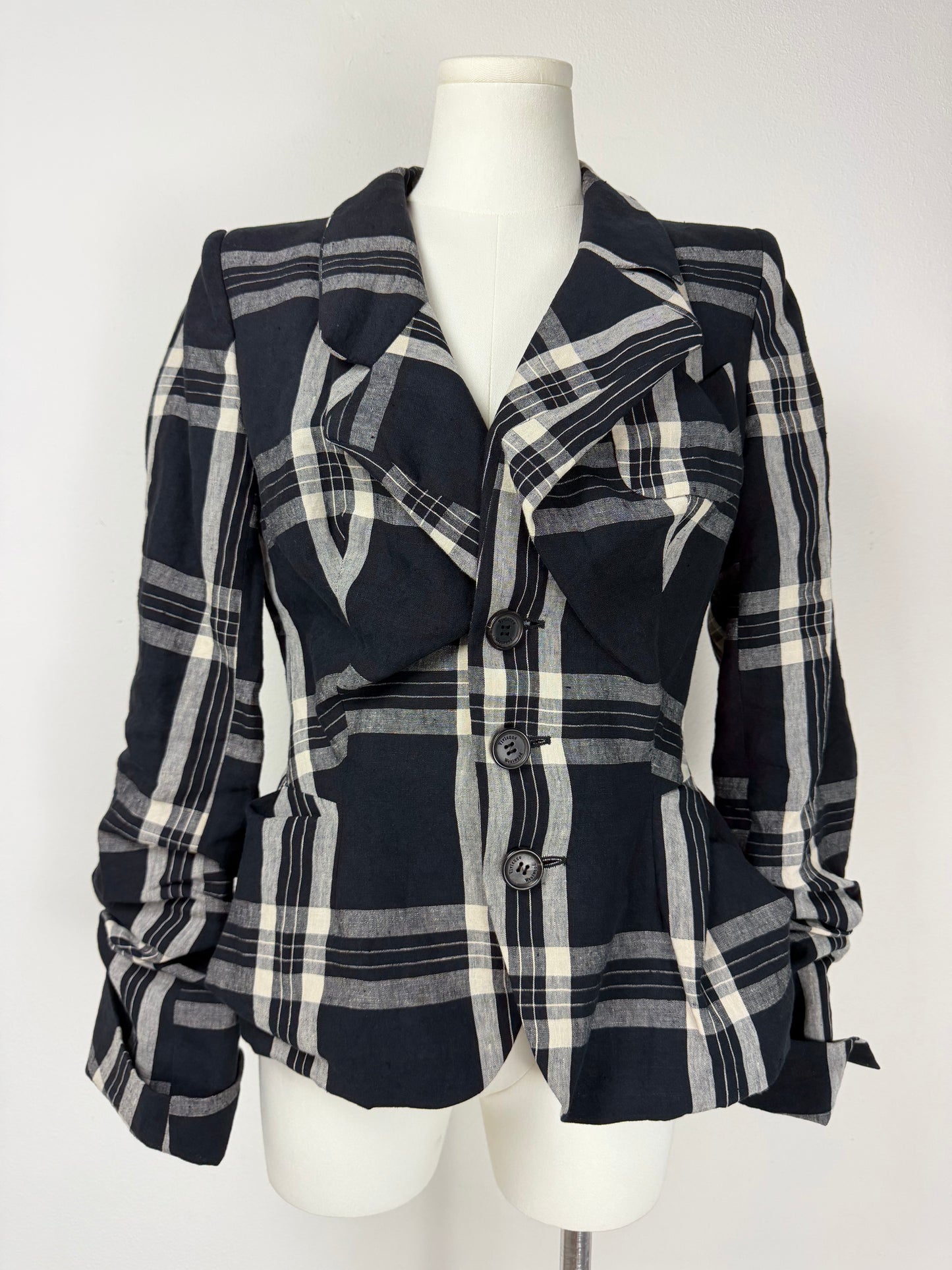 VIVIENNE WESTWOOD "drunken" jacket in lino