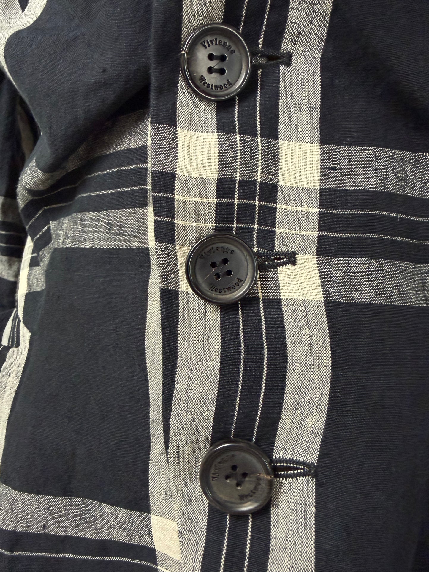 VIVIENNE WESTWOOD "drunken" jacket in lino