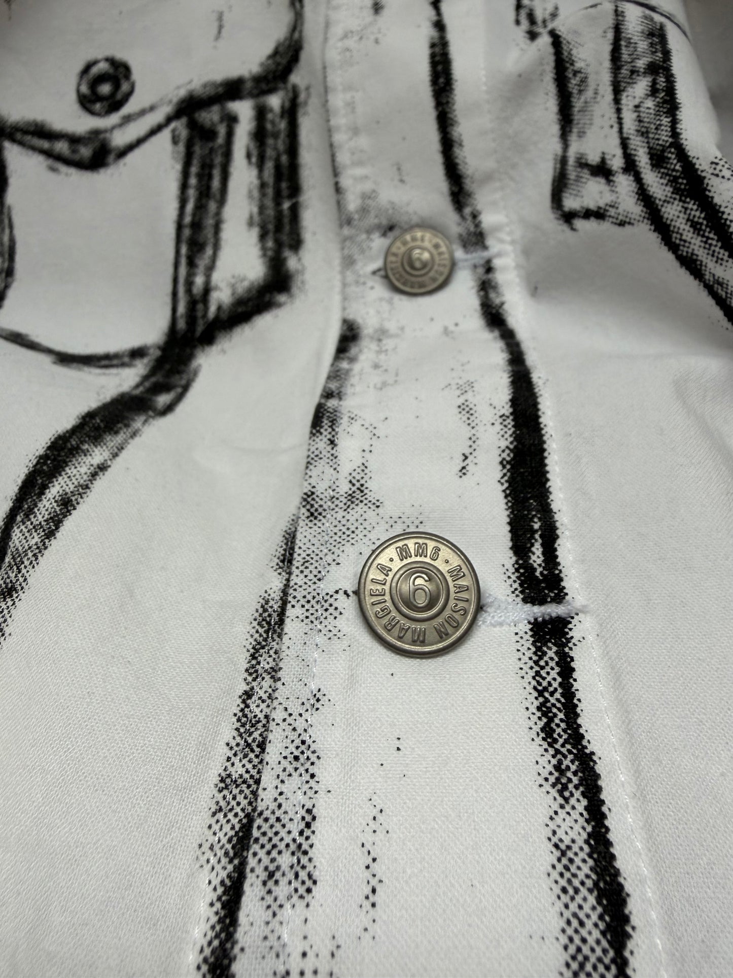 MM6 MAISON MARGIELA camicia trompe-l’œil