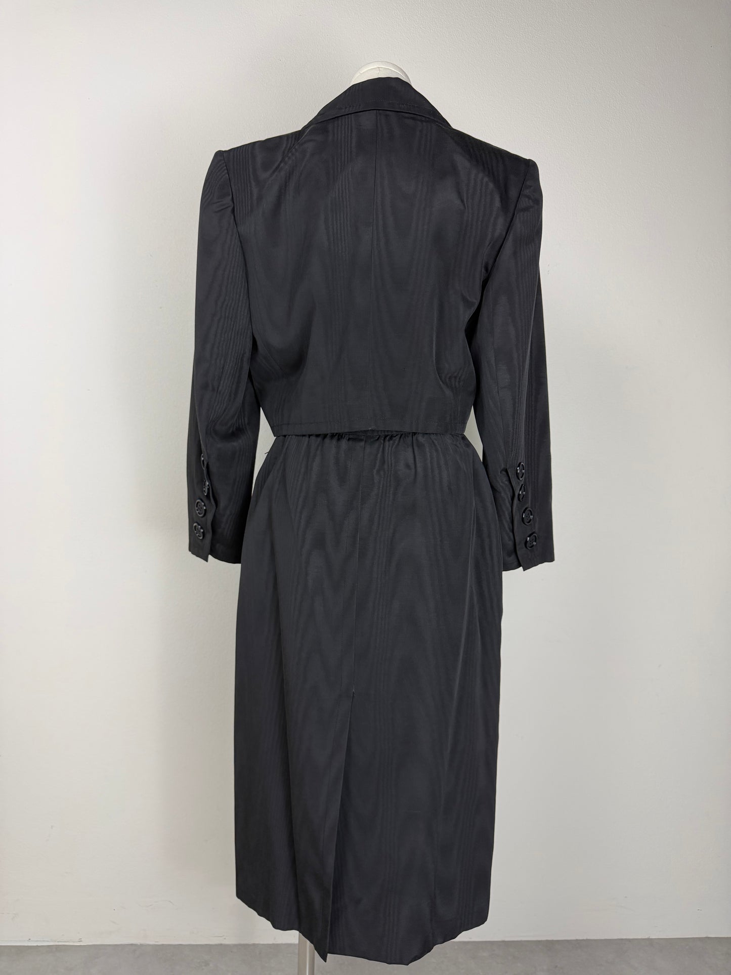 YVES SAINT LAURENT tailleur moiré in cotone e cupro