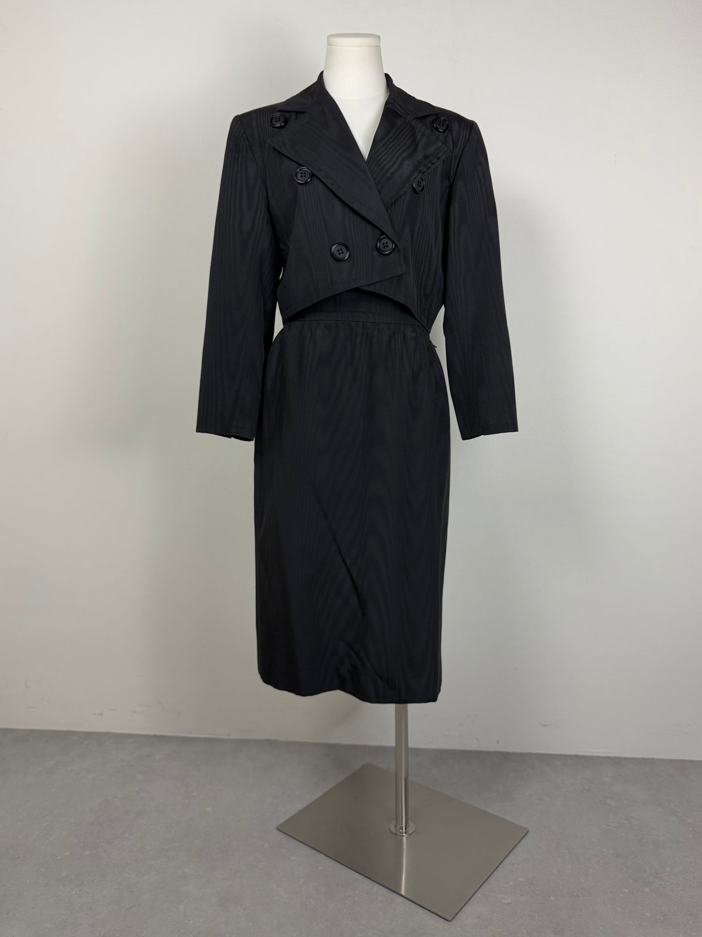 YVES SAINT LAURENT tailleur moiré in cotone e cupro