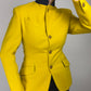 JEAN PAUL GAULTIER blazer in lana con collo alto