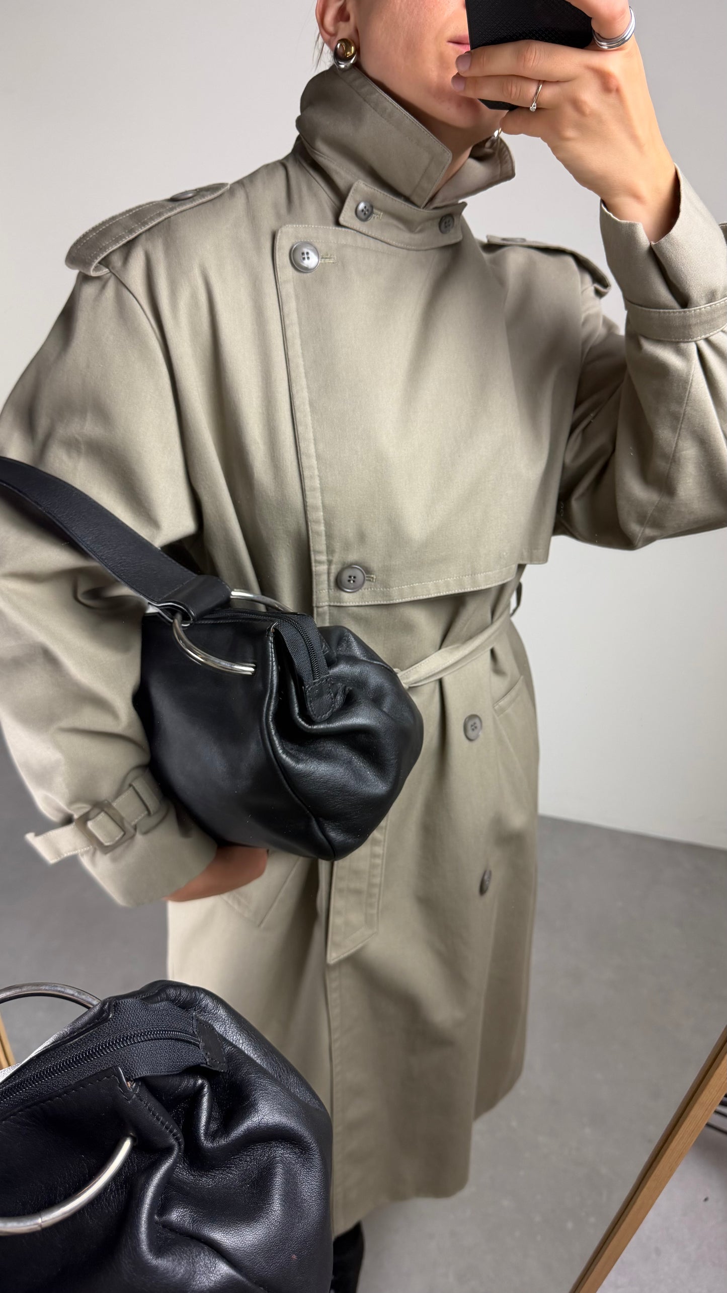 Trench vintage in misto cotone