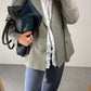 Blazer vintage in vera pelle
