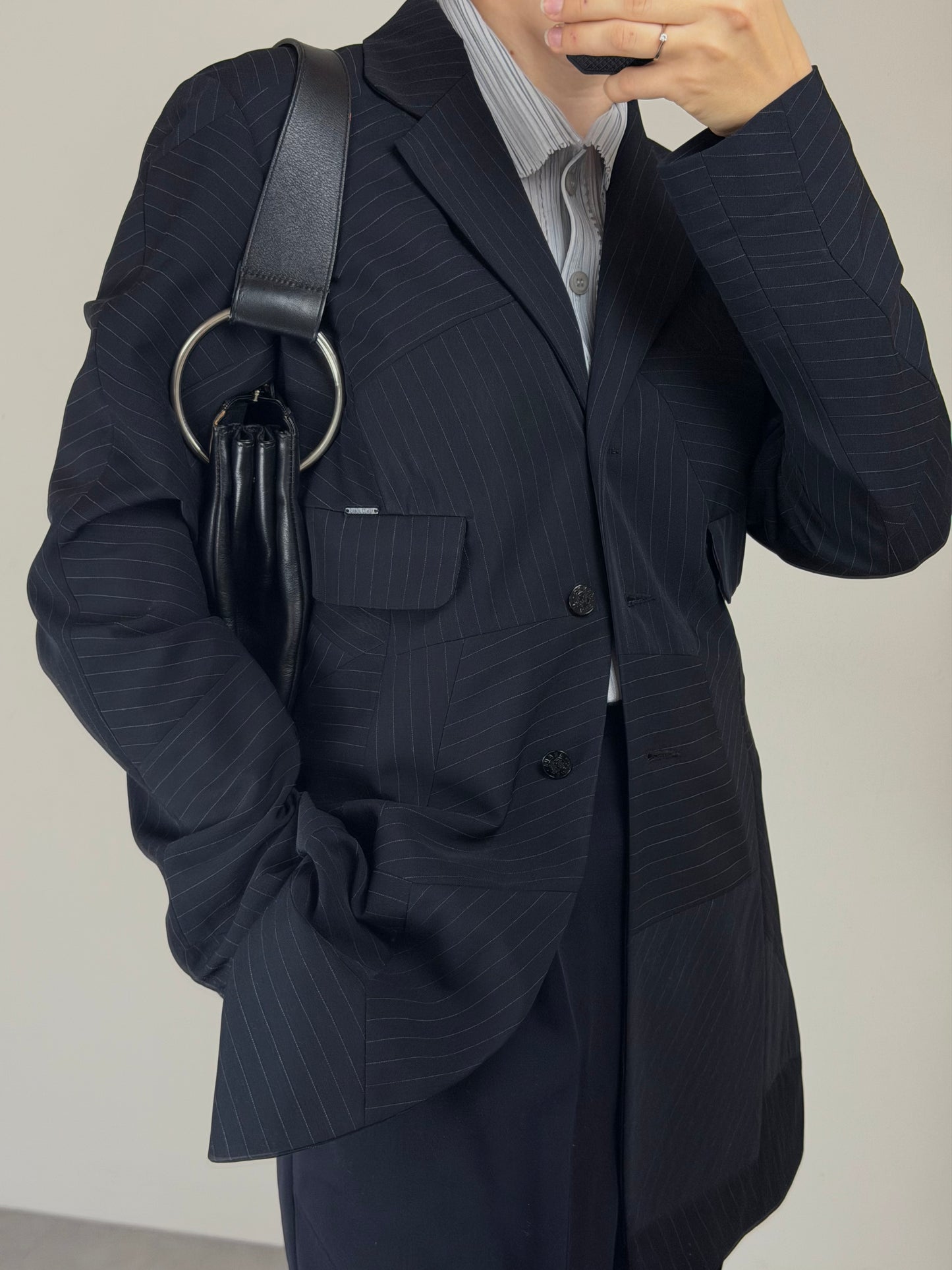 Blazer KENZO in misto lana gessata