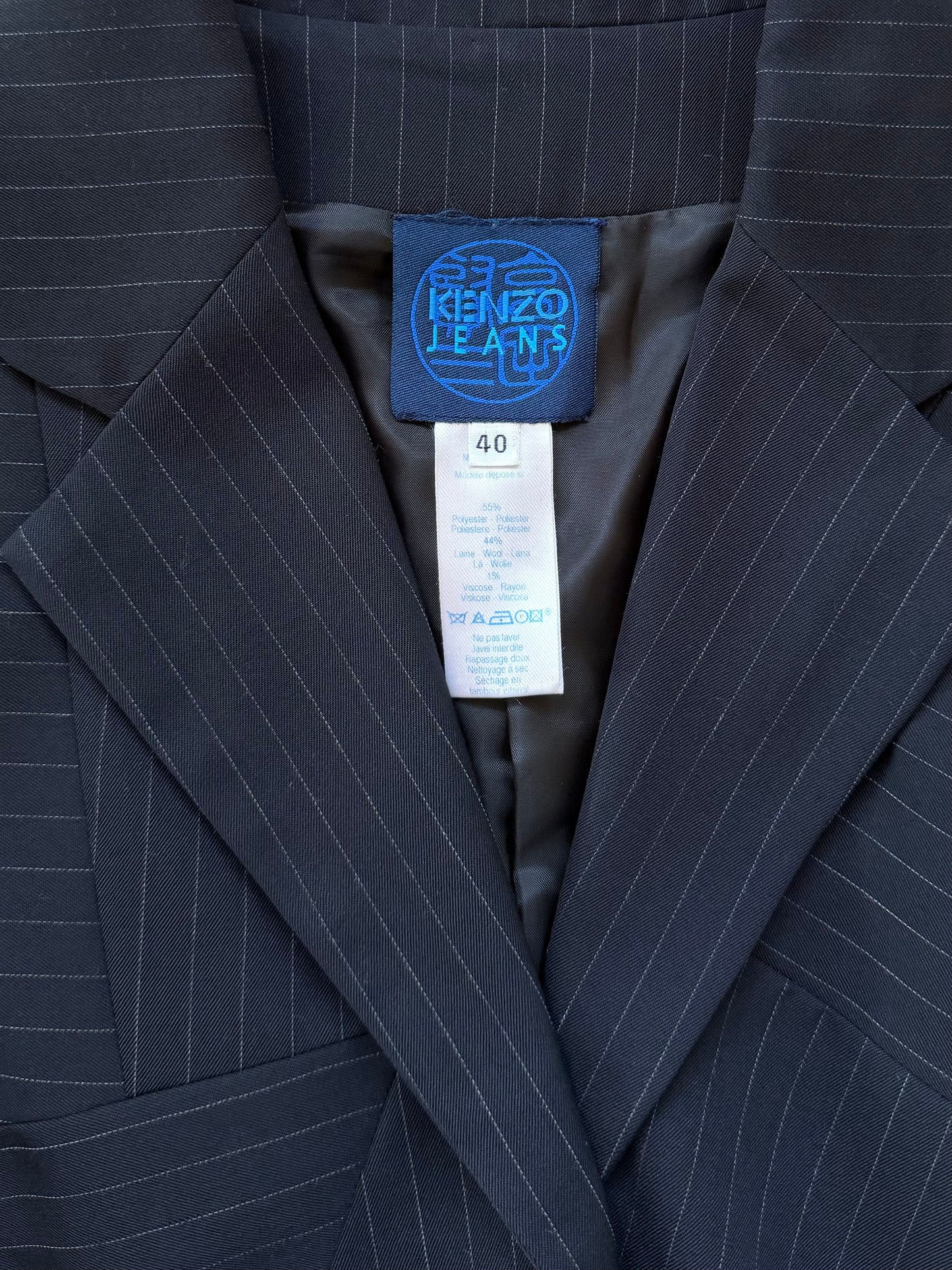 Blazer KENZO in misto lana gessata
