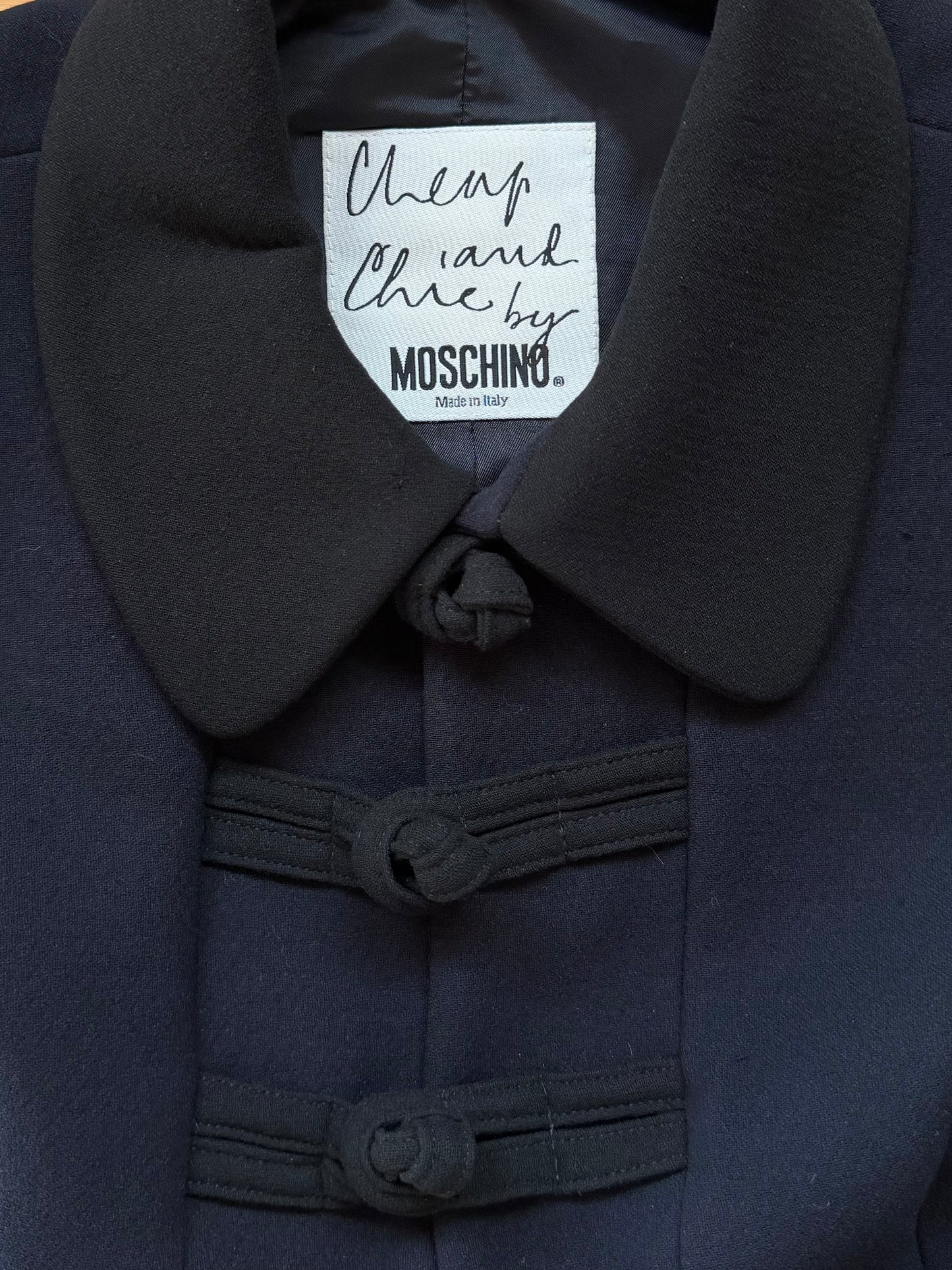 MOSCHINO CHEAP AND CHIC giacca in lana con alamari