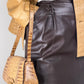 Borsa vintage in vera pelle effetto coccodrillo