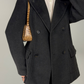 Cappottino in lana, seta, cashmere e angora
