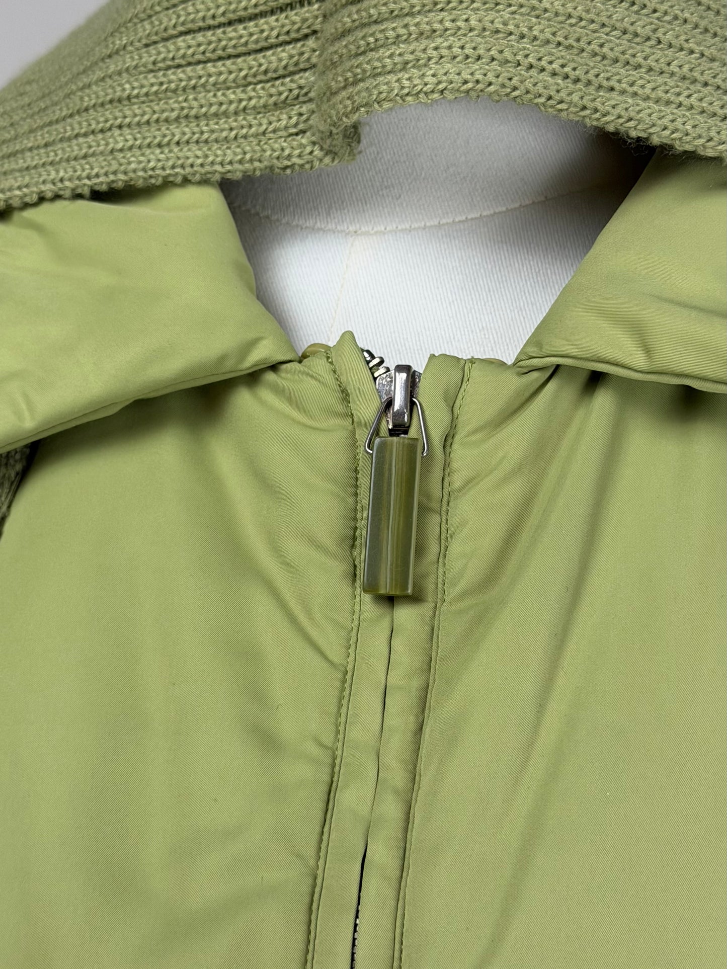 Piumino vintage con sciarpa integrata