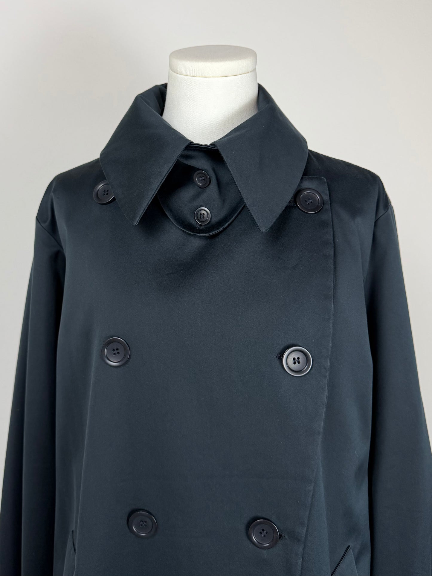 Trench Allegri blu con cintura