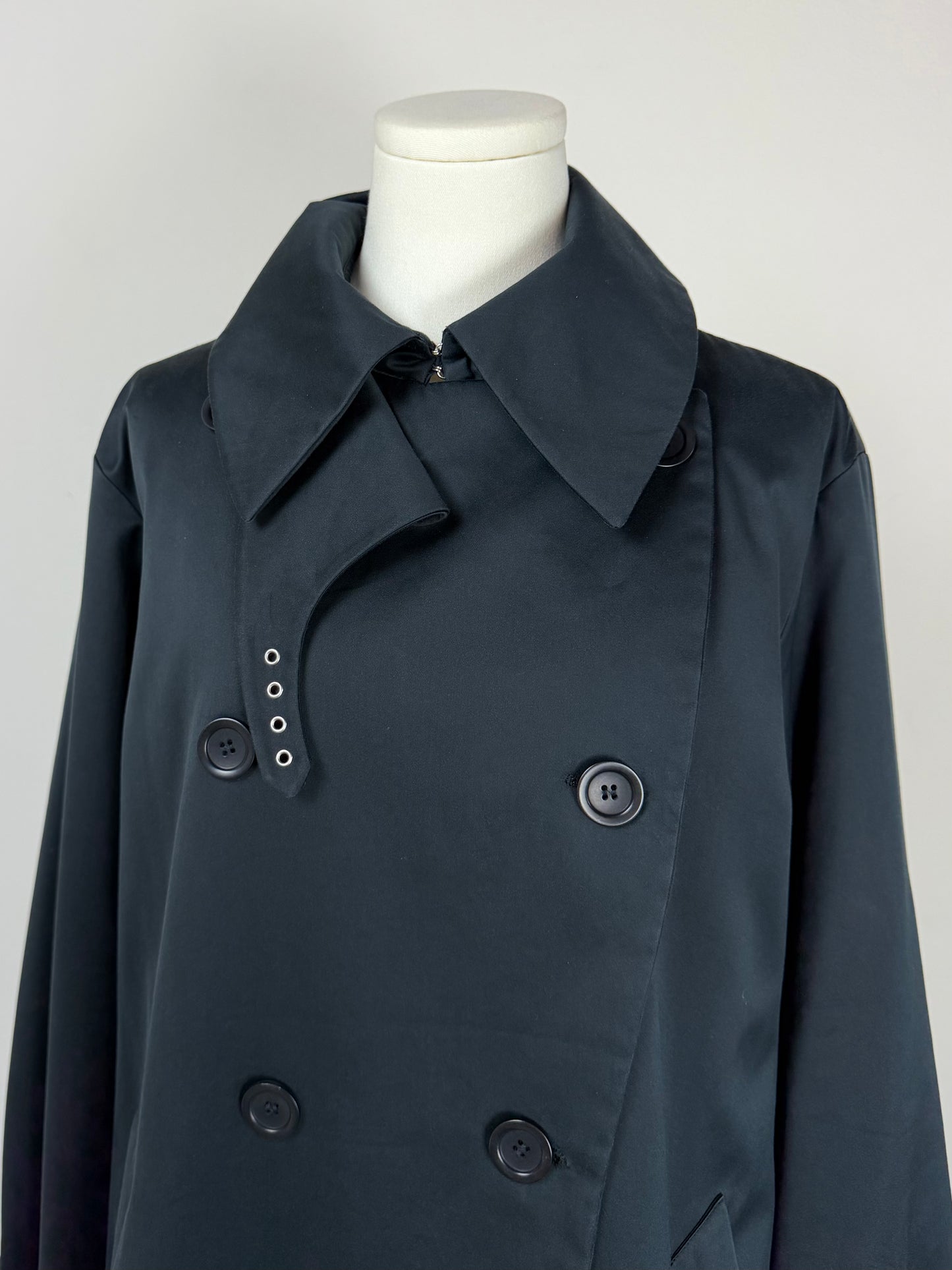 Trench Allegri blu con cintura