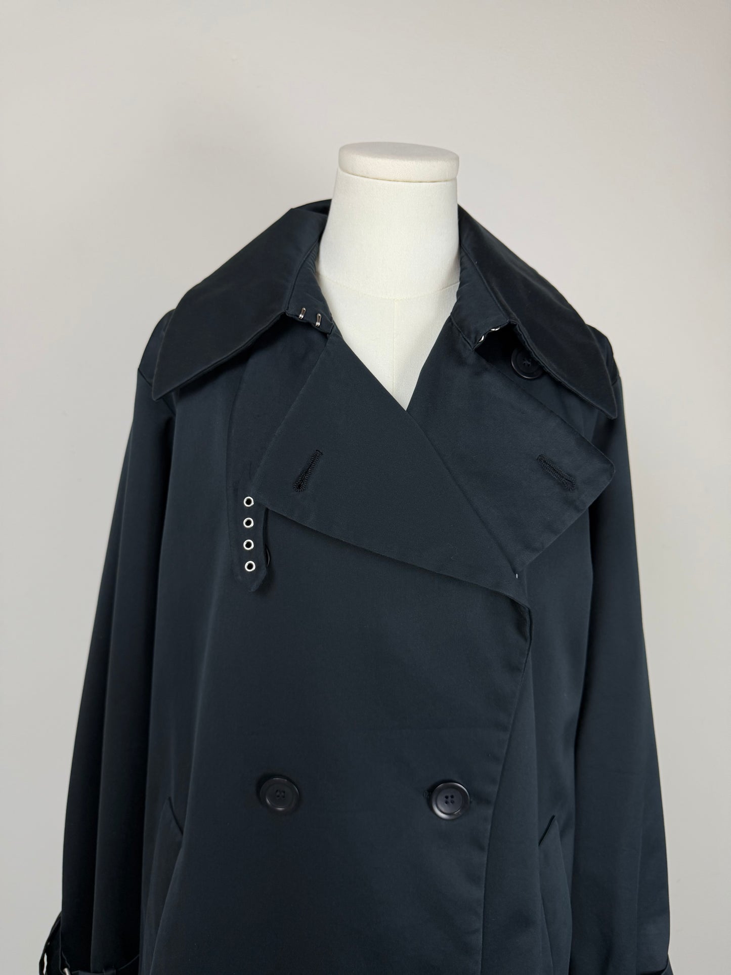 Trench Allegri blu con cintura