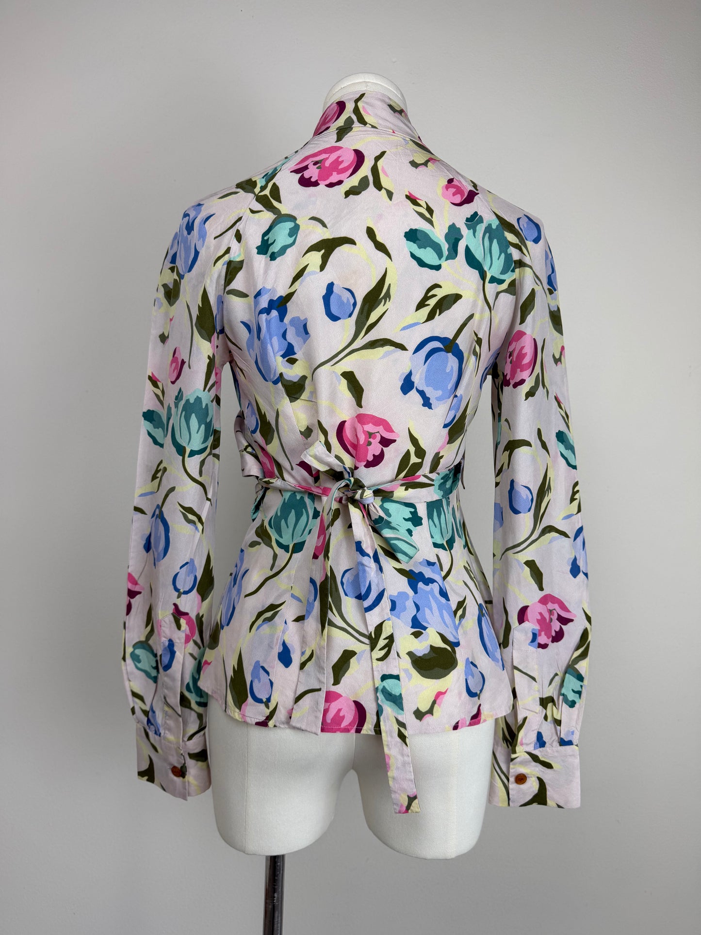 VIVIENNE WESTWOOD blusa floreale in seta
