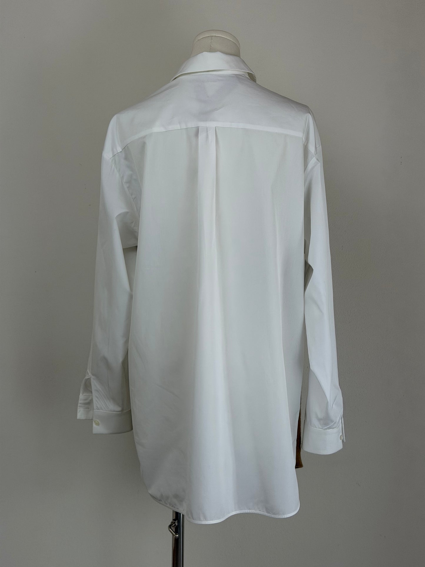 N°21 camicia effetto gilet in cotone e lana