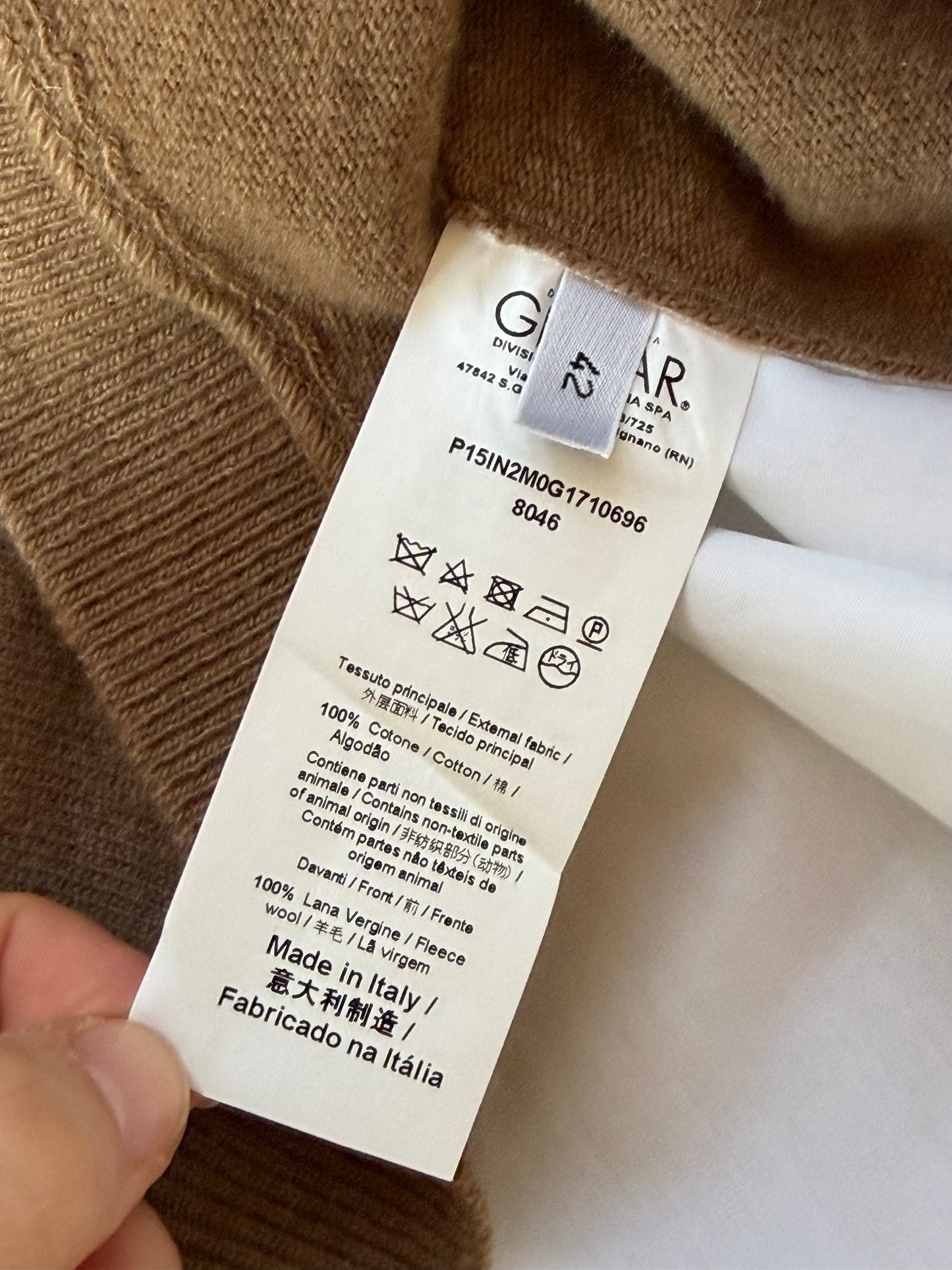 N°21 camicia effetto gilet in cotone e lana