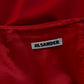 JIL SANDER gonna in lana con pieghe laterali