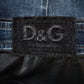 Abito D&G Dolce&Gabbana in denim e pelle anni '90/Y2K