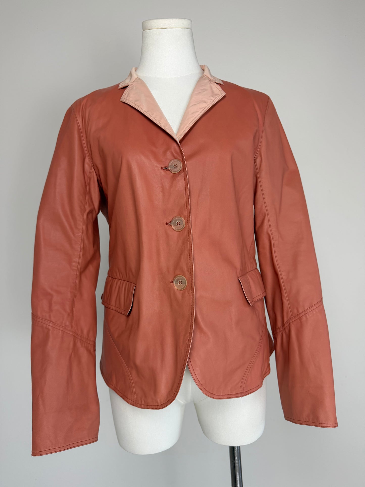 JIL SANDER giacca double-face in vera pelle