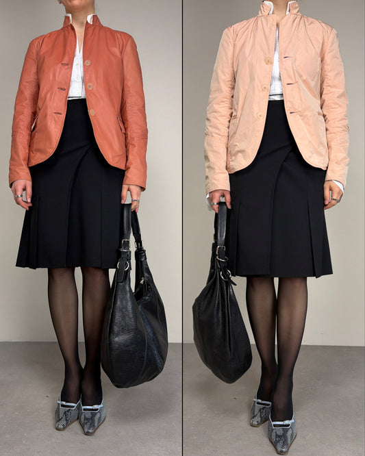 JIL SANDER giacca double-face in vera pelle
