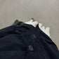 Giacca vintage in camoscio blu