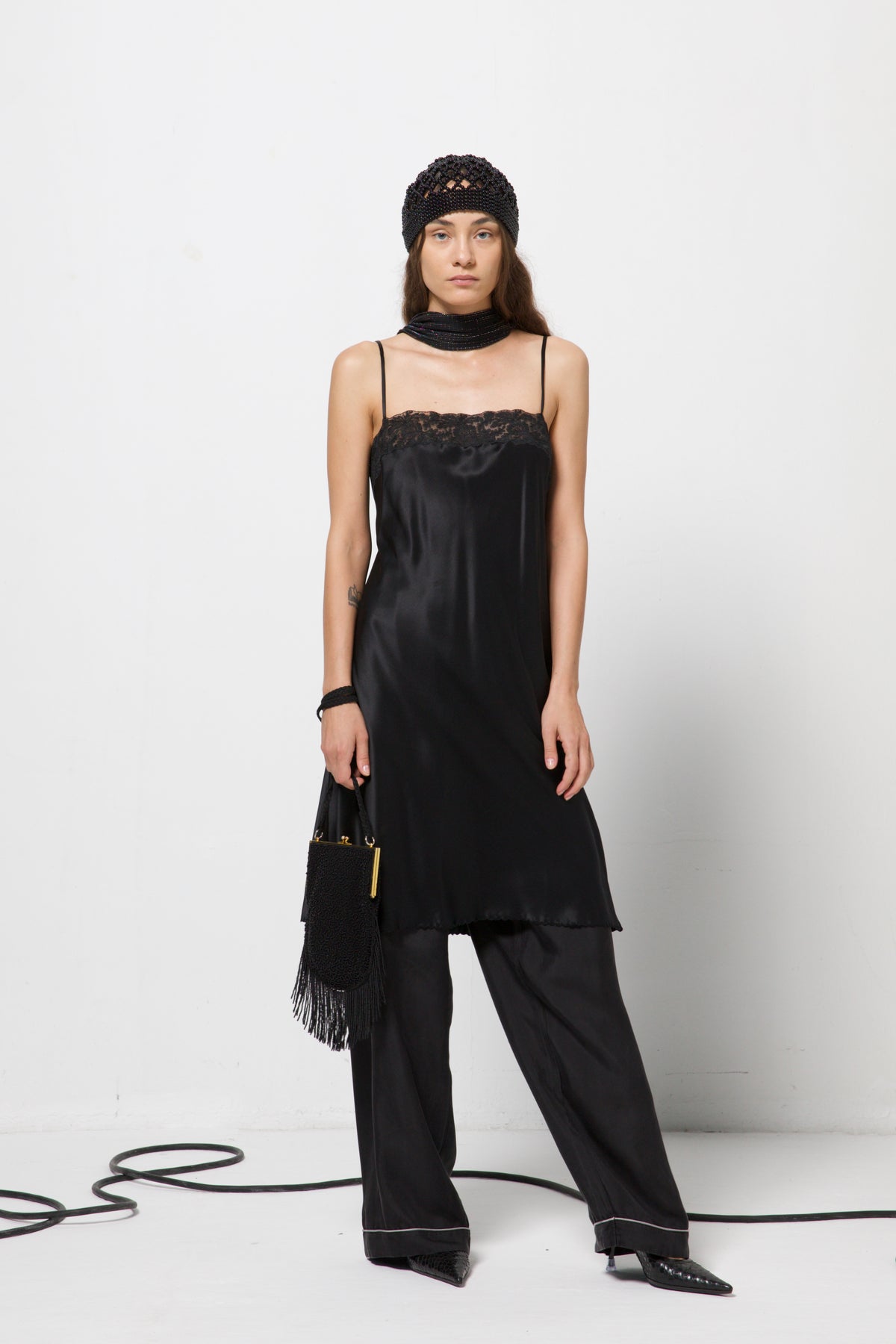 Pantalone in 100% seta