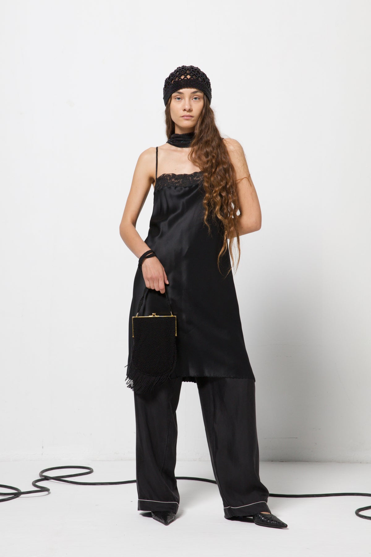 Pantalone in 100% seta