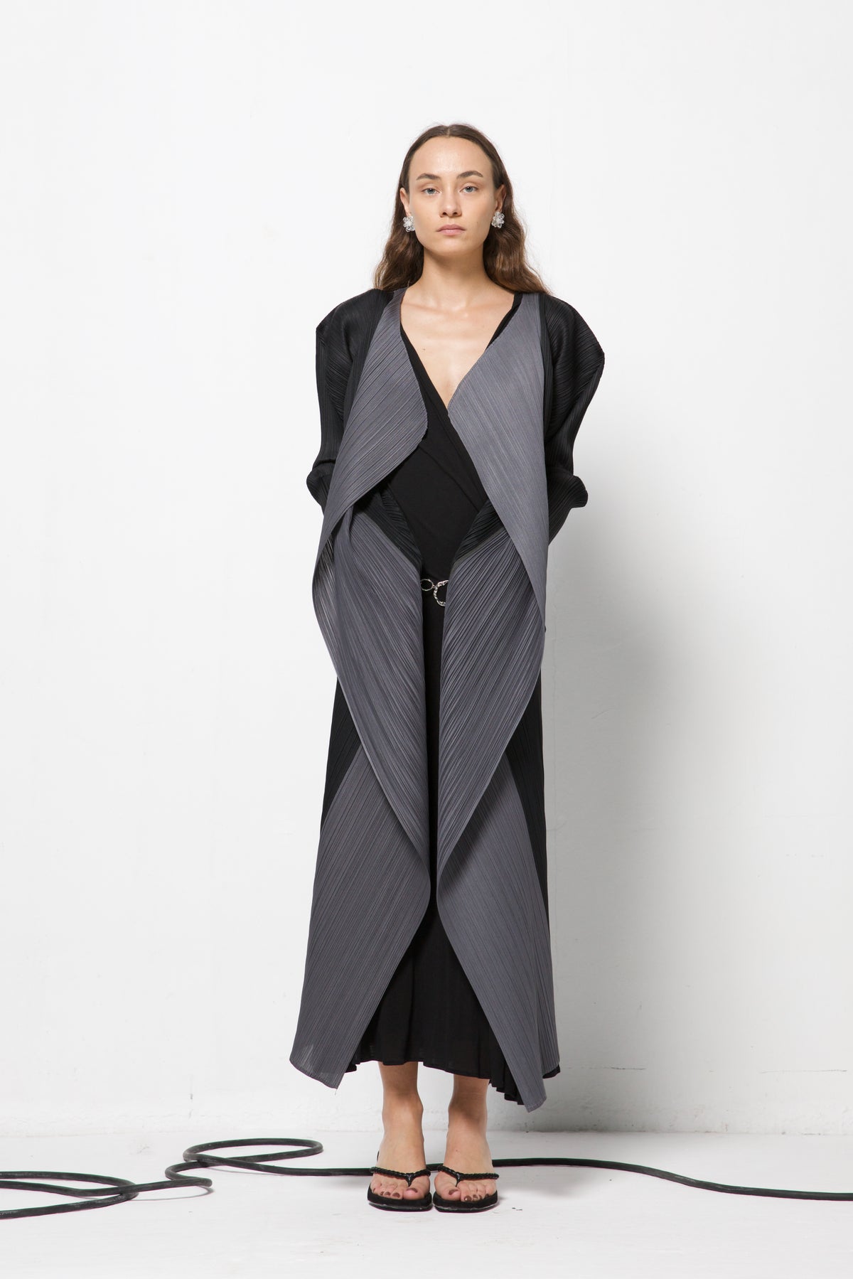 PLEATS PLEASE ISSEY MIYAKE soprabito bicolor