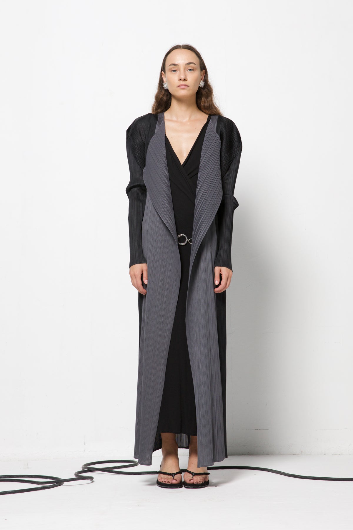 PLEATS PLEASE ISSEY MIYAKE soprabito bicolor