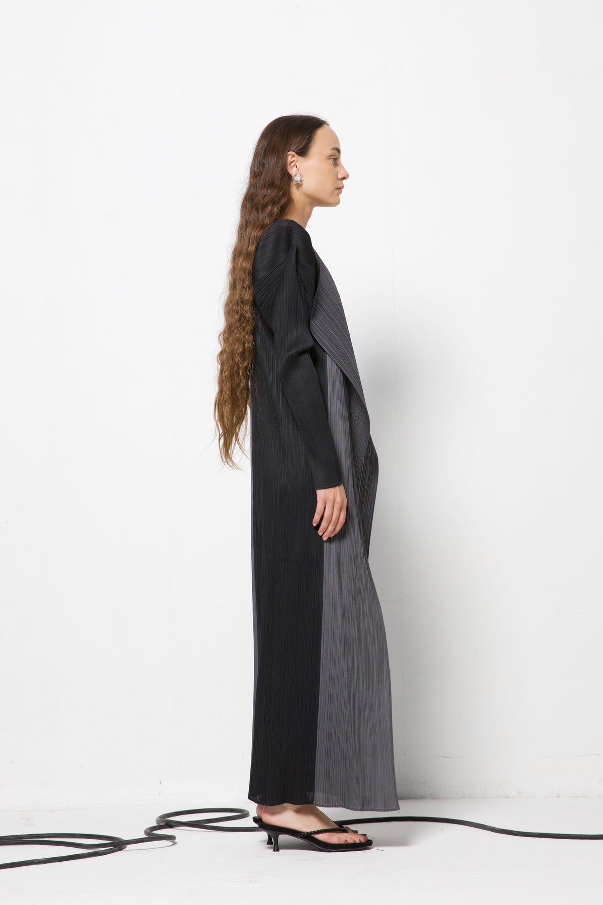 PLEATS PLEASE ISSEY MIYAKE soprabito bicolor