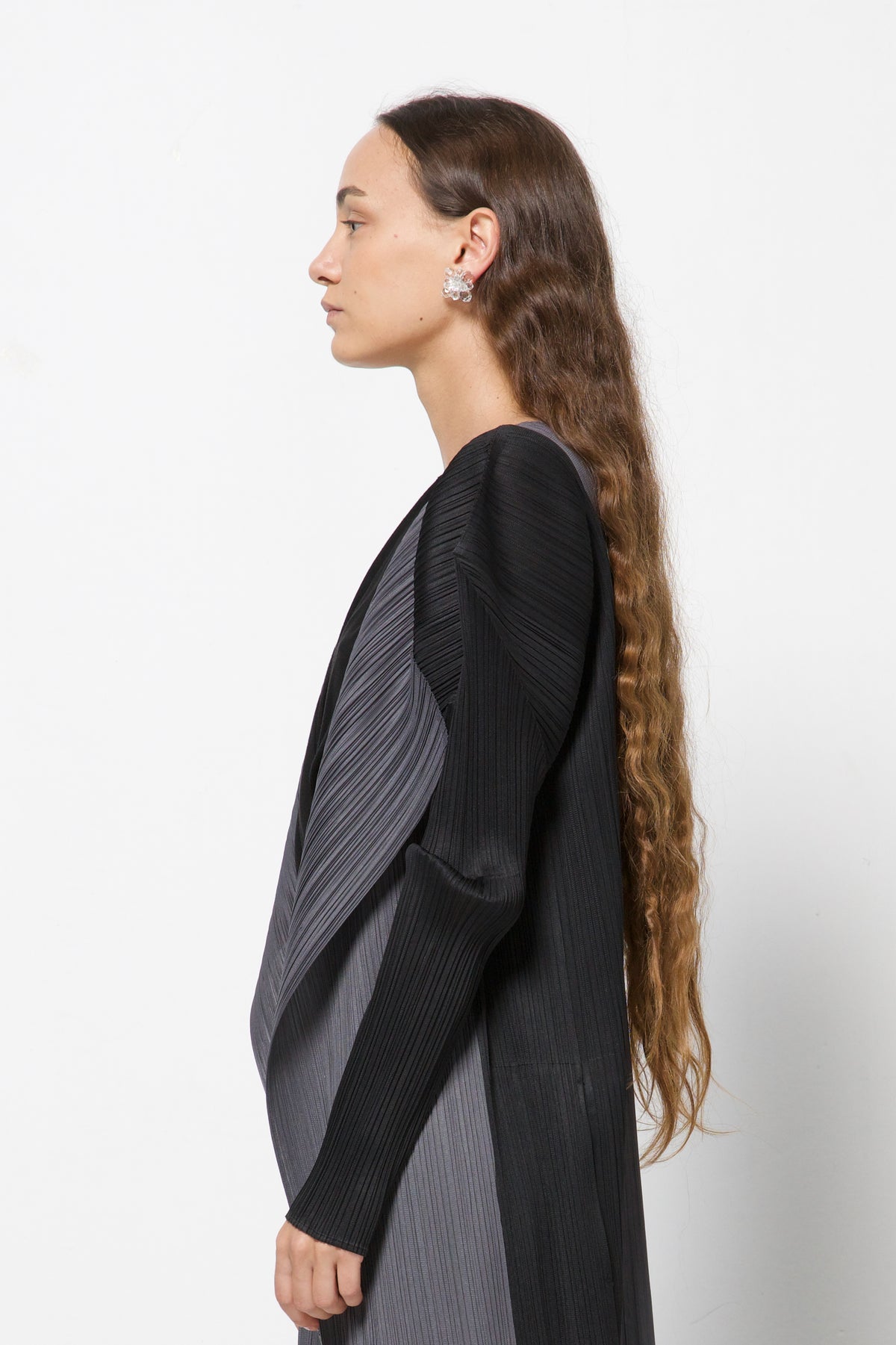 PLEATS PLEASE ISSEY MIYAKE soprabito bicolor