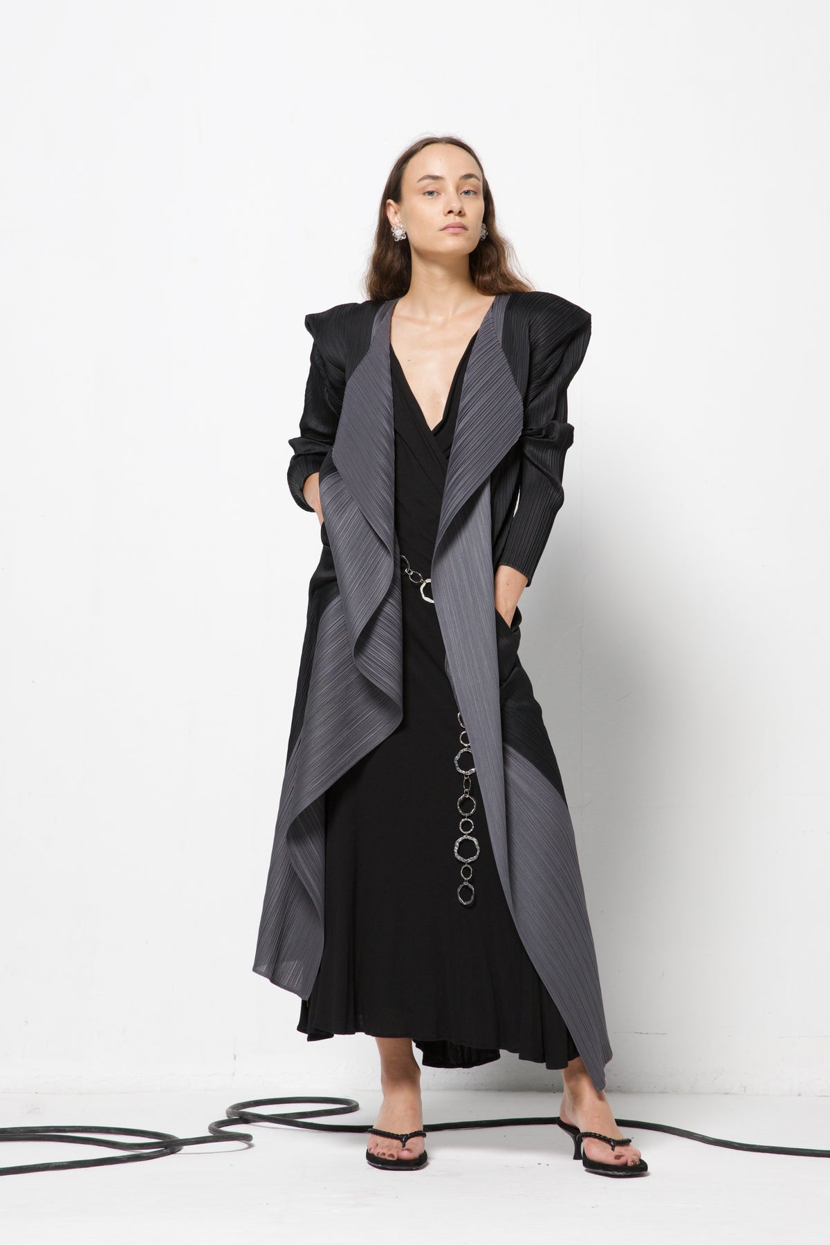 PLEATS PLEASE ISSEY MIYAKE soprabito bicolor