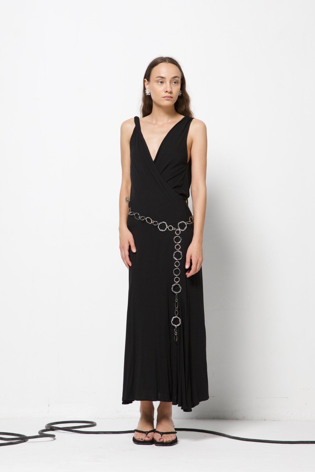 MAX MARA abito asimmetrico in misto seta