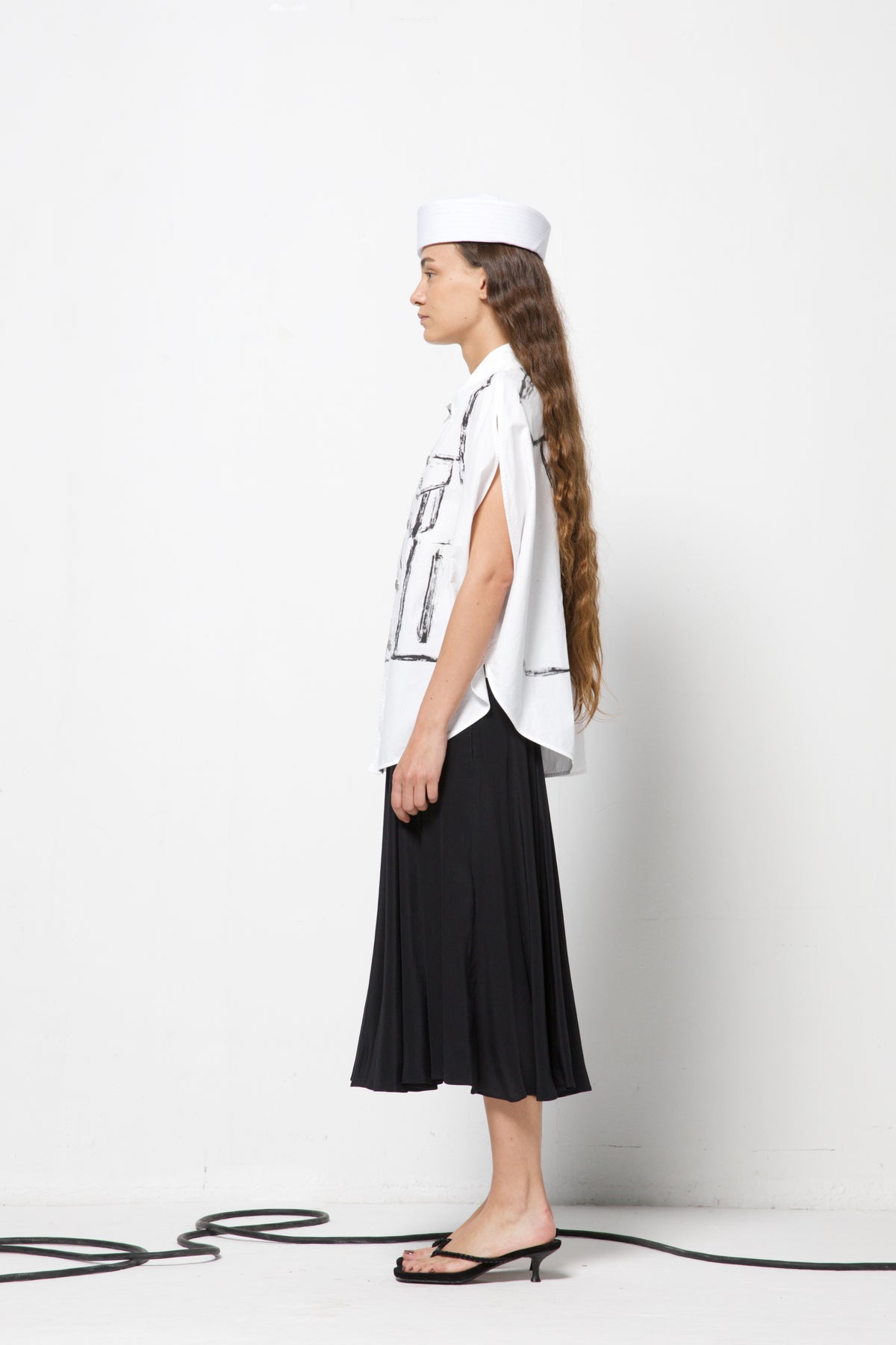 MM6 MAISON MARGIELA camicia trompe-l’œil